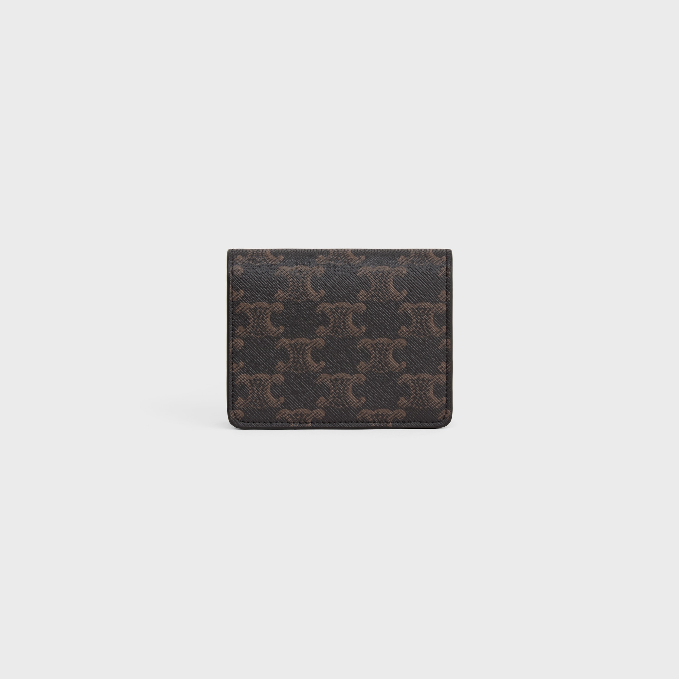 現地セール【CELINE】セリーヌ BUSINESS CARD HOLDER トリオンフ Women's Business card holder in Triomphe canvas and lambskin