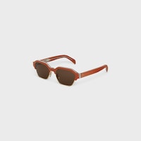 Black Frame 63 sunglasses in Acetate and Metal - Rust / Light Gold -  - 2 | CELINE
