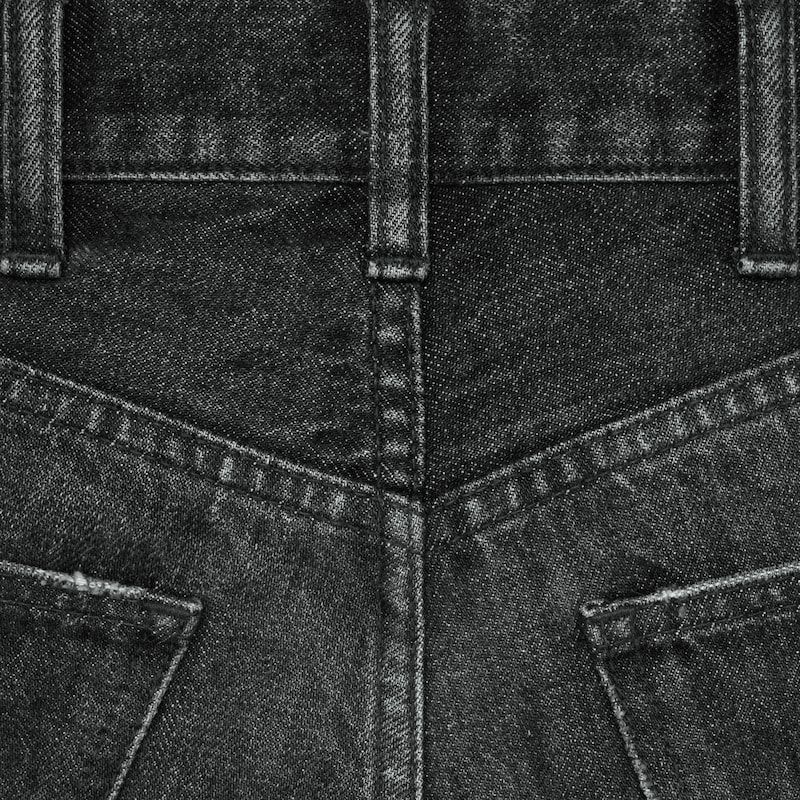 flared surf jeans in black ice rinse denim - BLACK ICE RINSE -  - 1 | CELINE