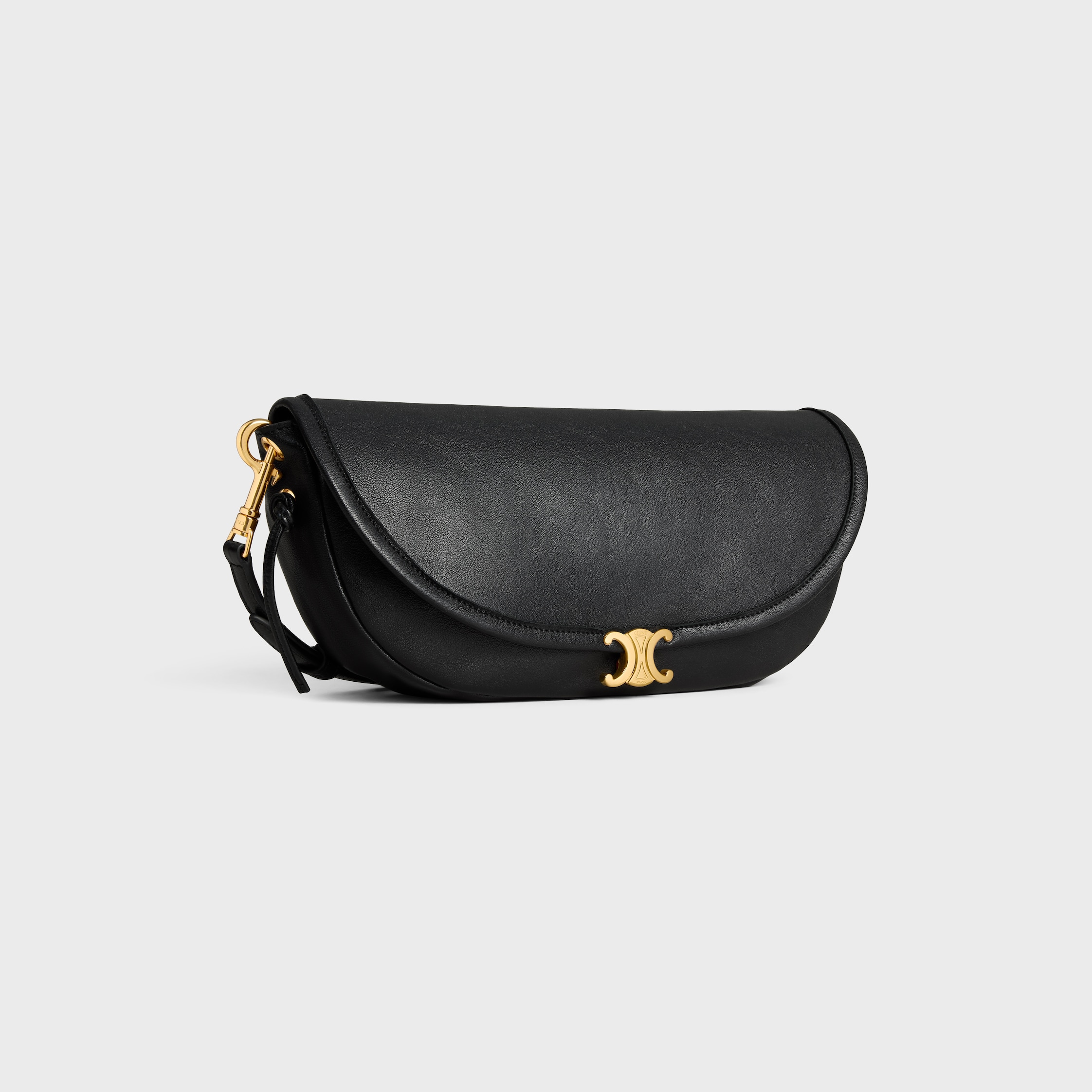 新品 定価以下 CELINE セリーヌ リトルハーフムーン ソフトトリオンフ ハーフムーン ソフト トリオンフ バッグ / サプル シャイニー