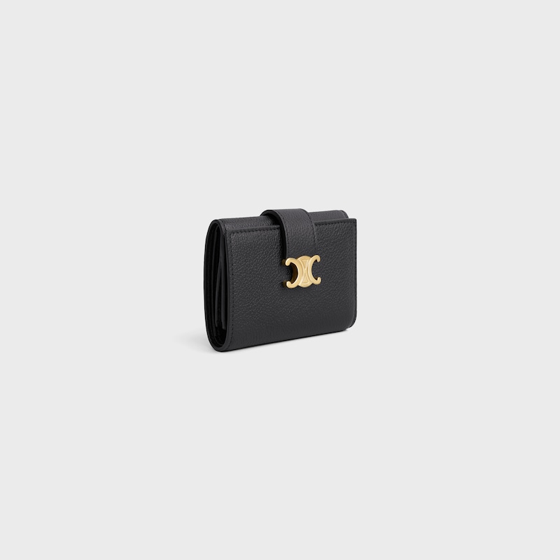 FINE STRAP WALLET NINO IN SUPPLE GRAINED CALFSKIN - BLACK - GIFT FINDER - 1 | CELINE