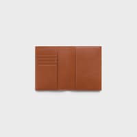 PASSPORT COVER TAKEAWAY IN SMOOTH LAMBSKIN - TAN / BLACK - TRAVEL - 2 | CELINE