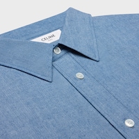 loose shirt in chambray cotton - INDIGO RINSE -  - 2 | CELINE