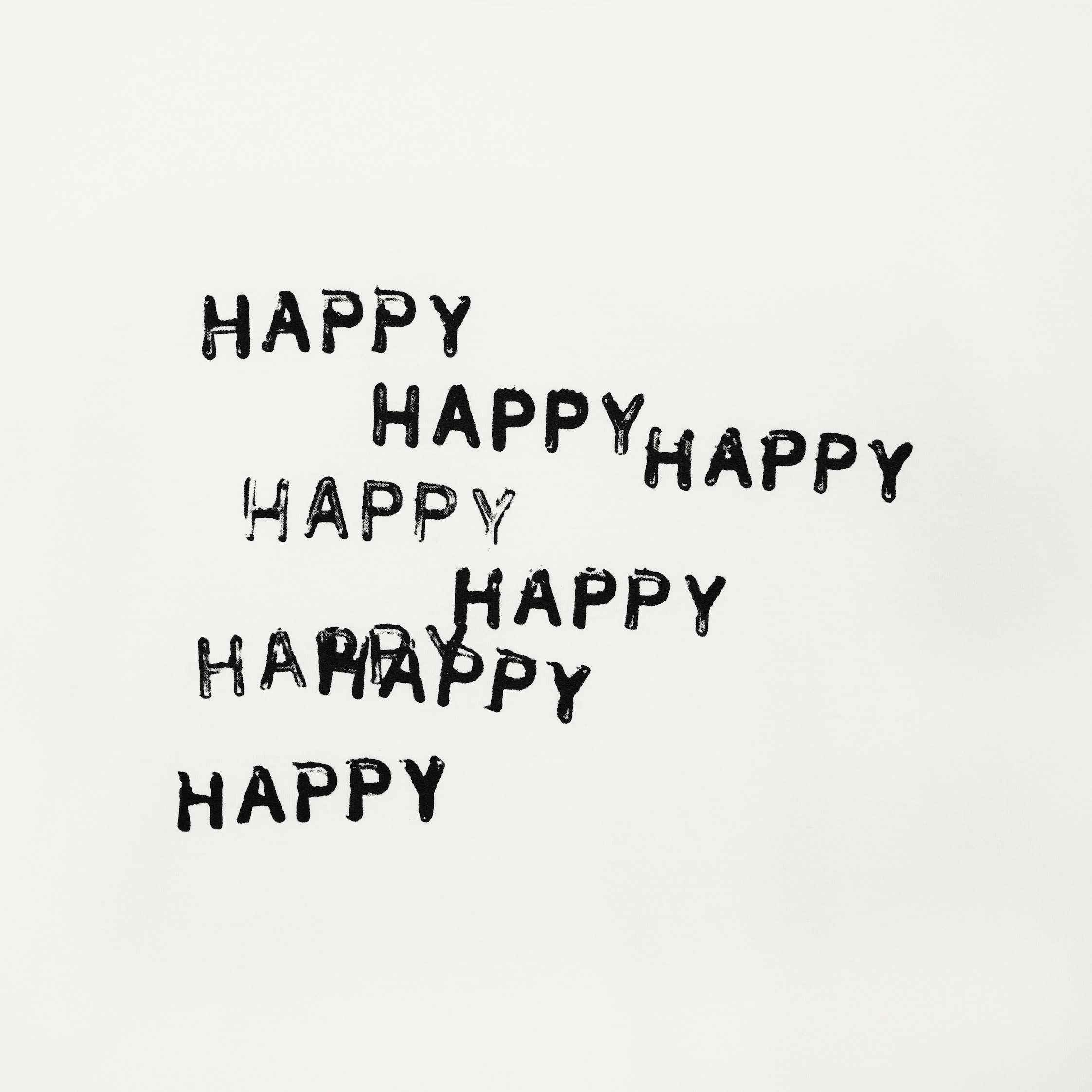 【新作＊CELINE】HAPPYプリント入り ルーズTシャツ HAPPY HAPPYプリント入り ルーズTシャツ / コットンジャージー