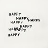 happy happyプリント入り ルーズTシャツ / コットンジャージー - ダーティホワイト / ブラック -  - 4 | CELINE