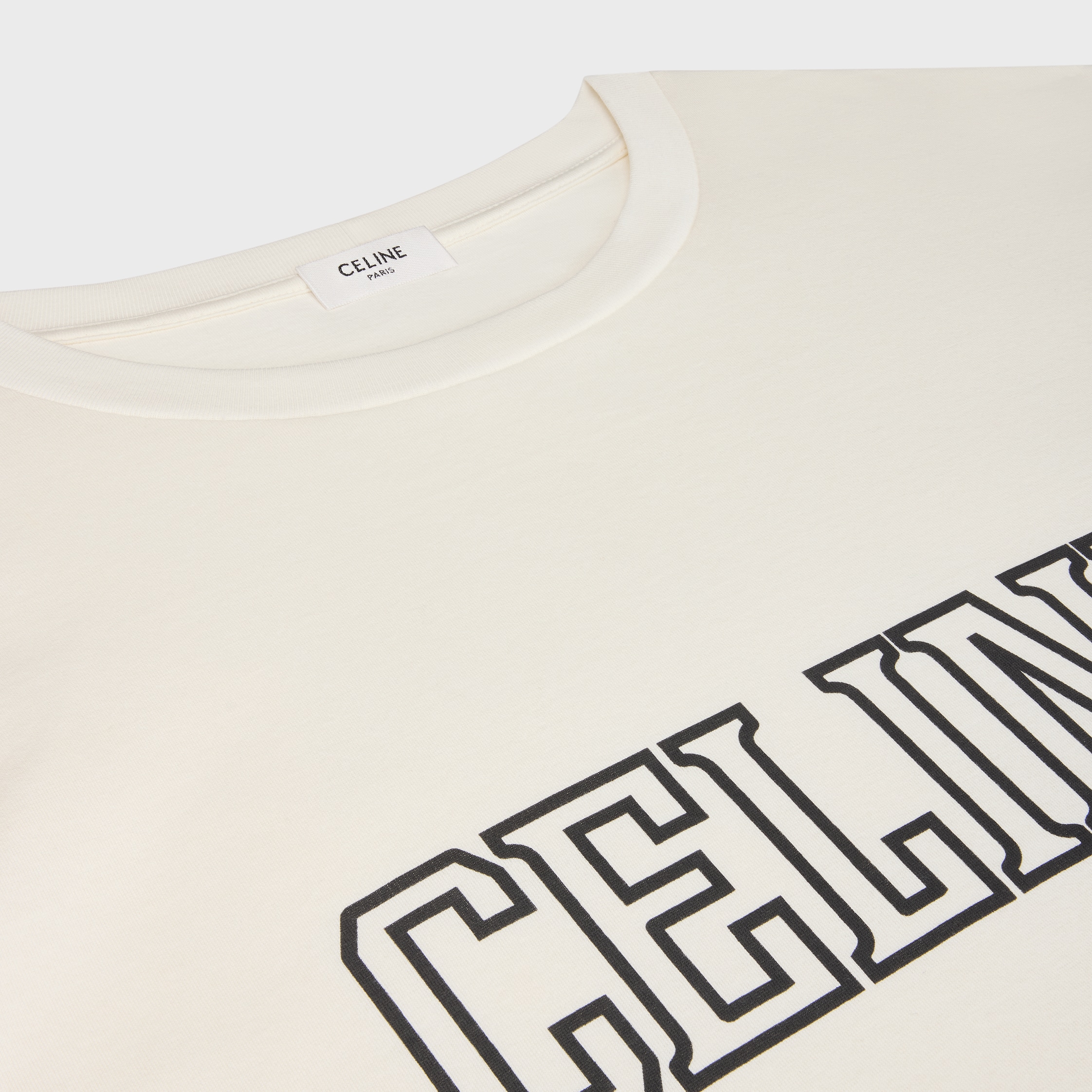 25AW☆直営店CELINE コットンジャージー Tシャツ RX077671Q.FZT4 25AW☆直営店CELINE コットンジャージー Tシャツ RX077671Q.FZT4