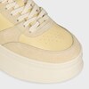 BLOCK WEDGE SNEAKER IN CALFSKIN AND SUEDE CALFSKIN - CREAM / LIGHT YELLOW -  - 1 | CELINE