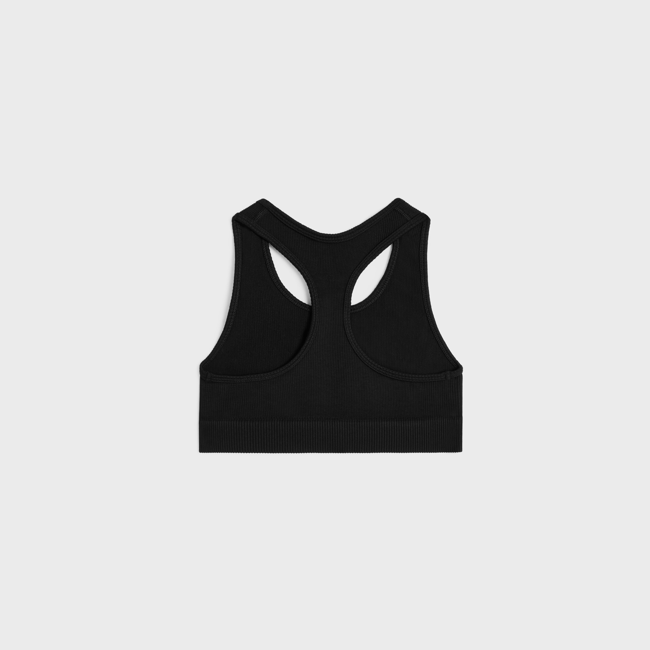 Triomphe bra in technical jersey - BLACK | CELINE