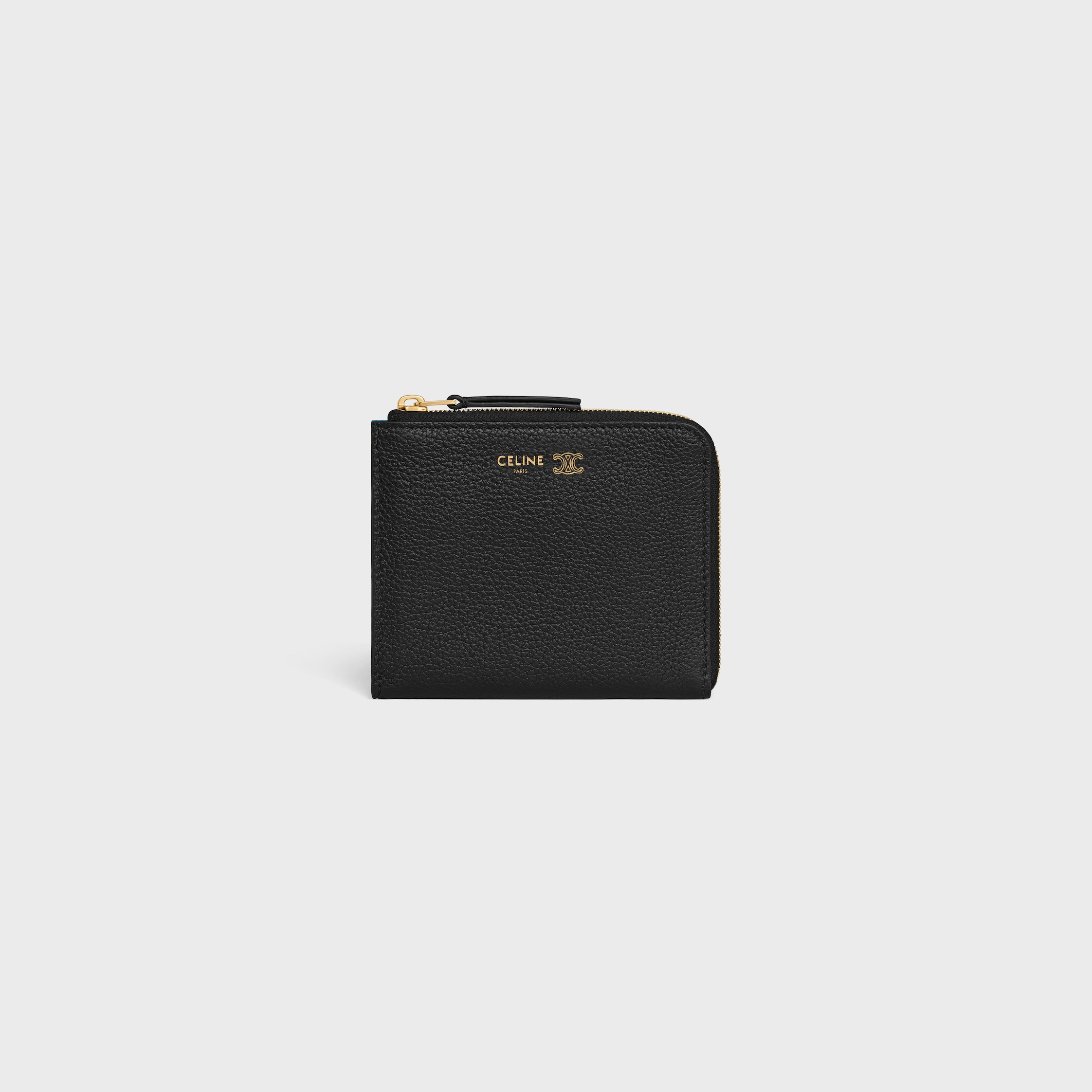 本日吉日❣️お値下げ最終 新品❣️CELINE ブラック 二つ折り財布 CELINE ブラックレザー 二つ折り財布 【公式通販】