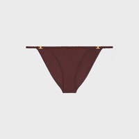 啞光平紋針織Triomphe泳褲 - 梅紅色 -  - 1 | CELINE