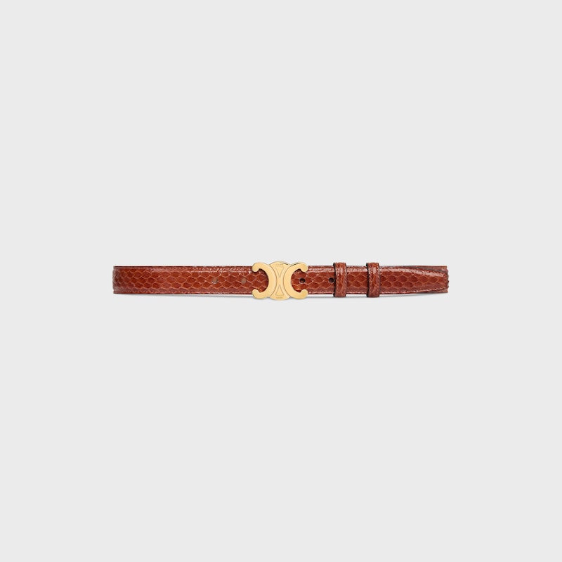 Triomphe Belt 25MM in PYTHON - TAN -  - 1 | CELINE