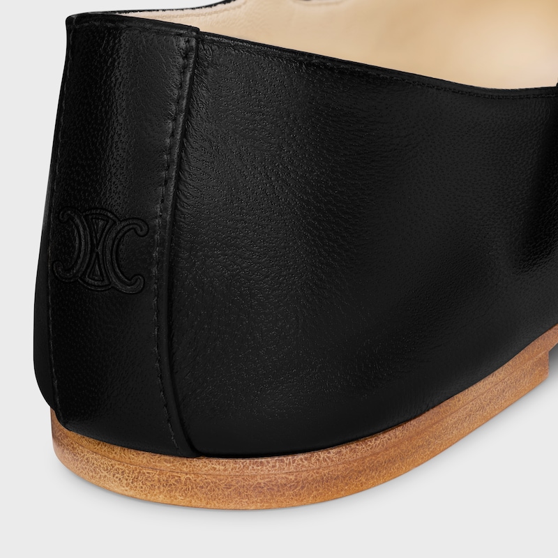 LES BALLERINES CELINE DOUBLE STRAP IN LAMBSKIN - BLACK -  - 1 | CELINE