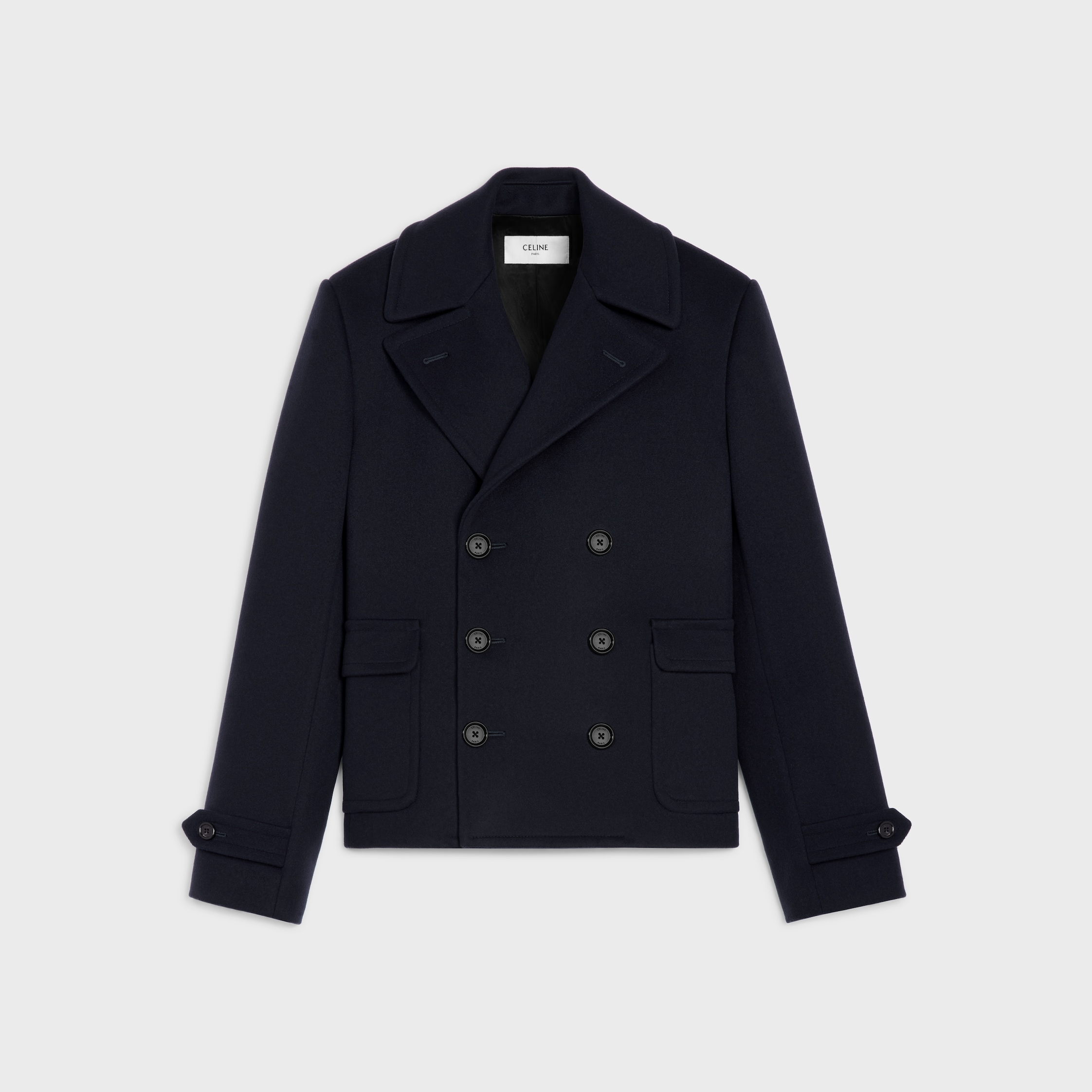 peacoat IN CASHMERE CLOTH - DARK NAVY | CELINE